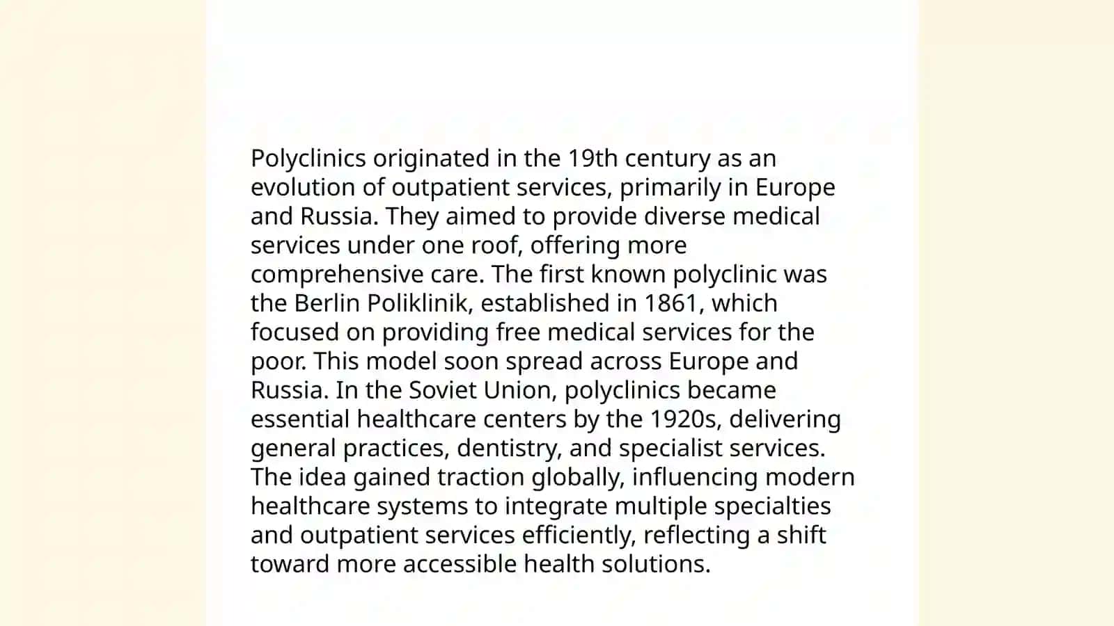 Polyclinic Services 4