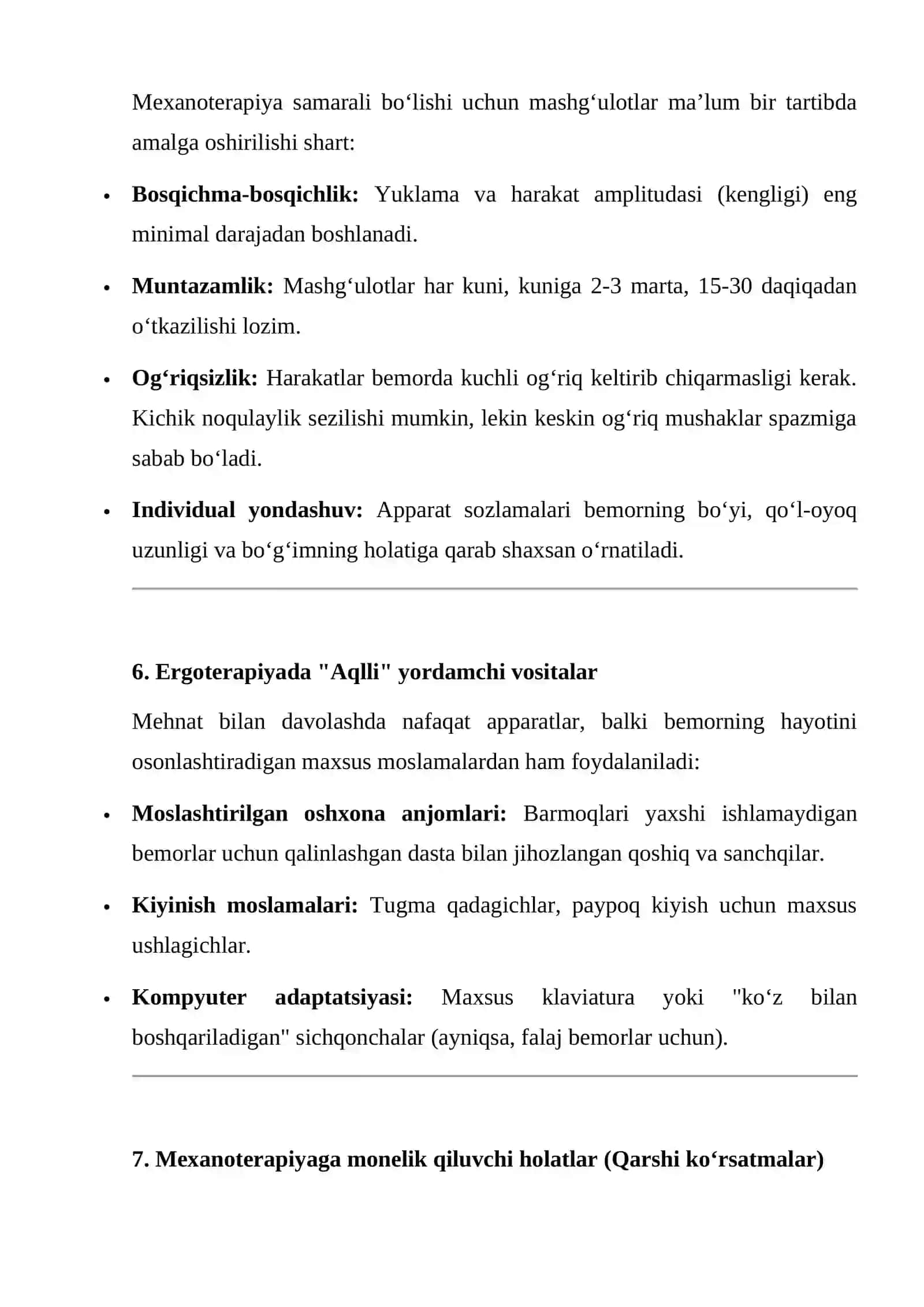 Mexanoterapiya va mehnat bilan davolash (Ergoterapiya) 4