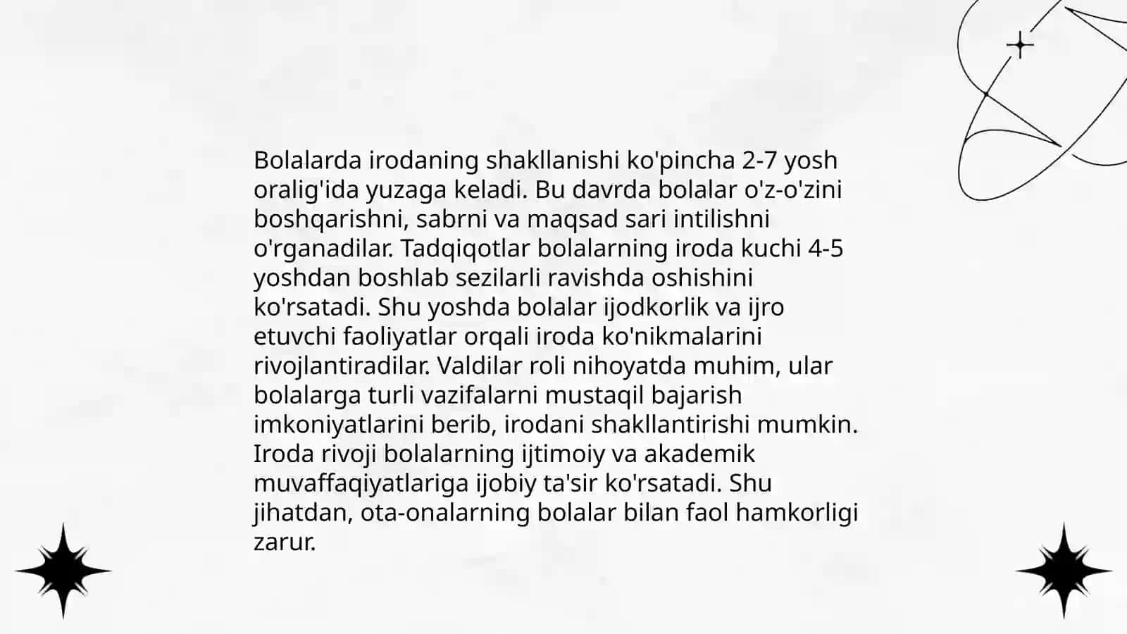 Bolalarda iroda rivojlanishining asosiy aspektlari va diagnostikasi 4