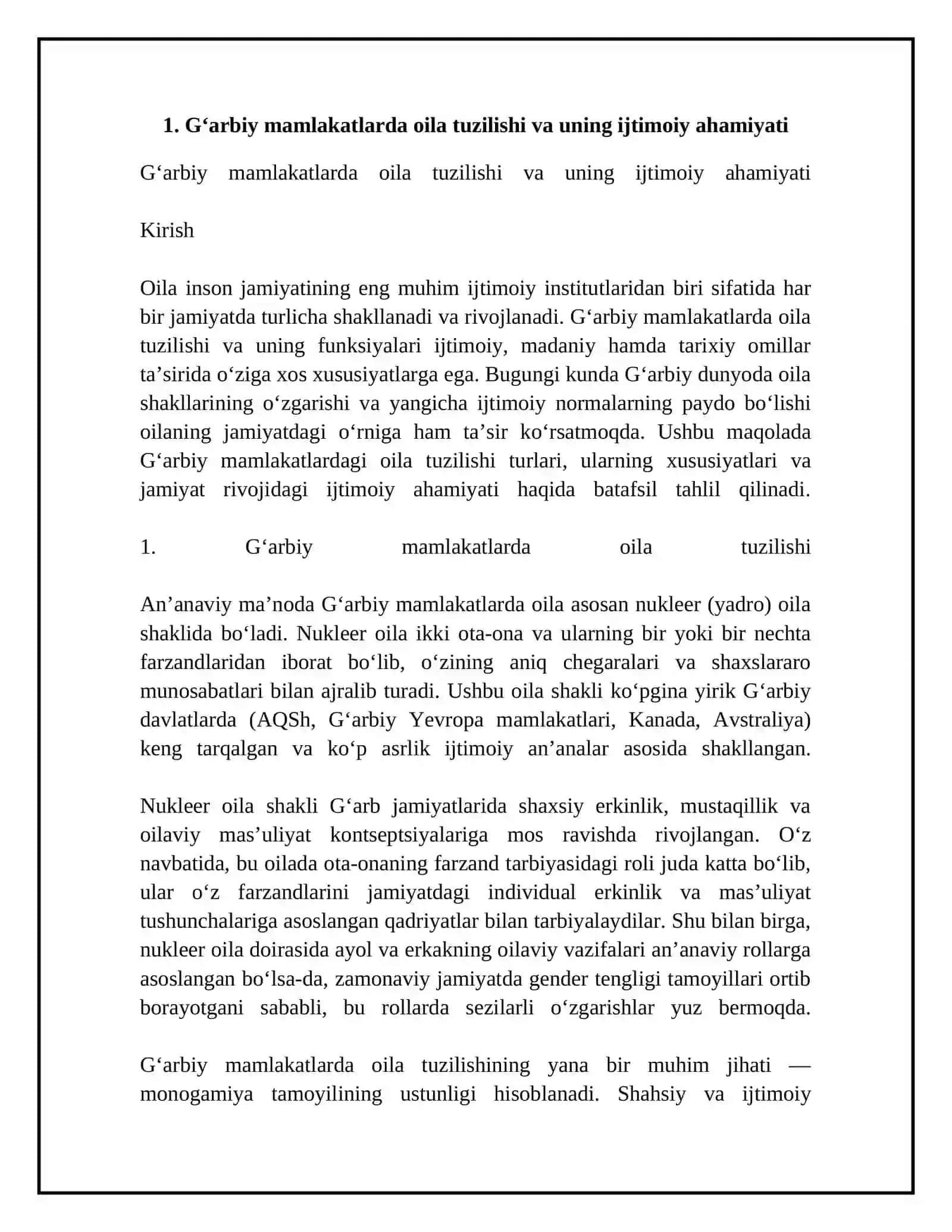 GʻARBIY MAMLAKATLARDA OILA VA OILADA BOLA TARBIYASIGA MUNOSABAT 4