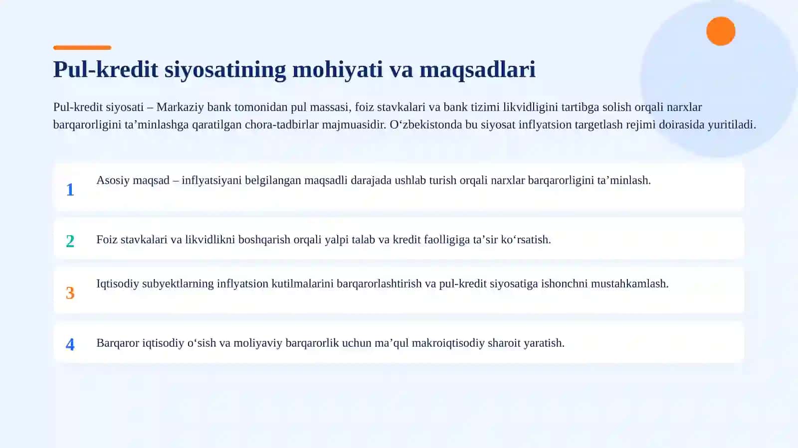 Iqtisodiy modernizatsiya sharoitida pul-kredit siyosatining xususiyatlari 4