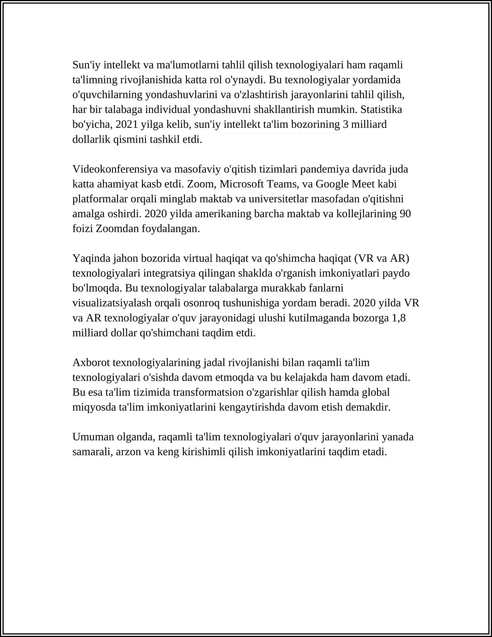 RAQAMLI TEXNOLOGIYALAR VA AXBOROT XAVFSIZLIGI 4