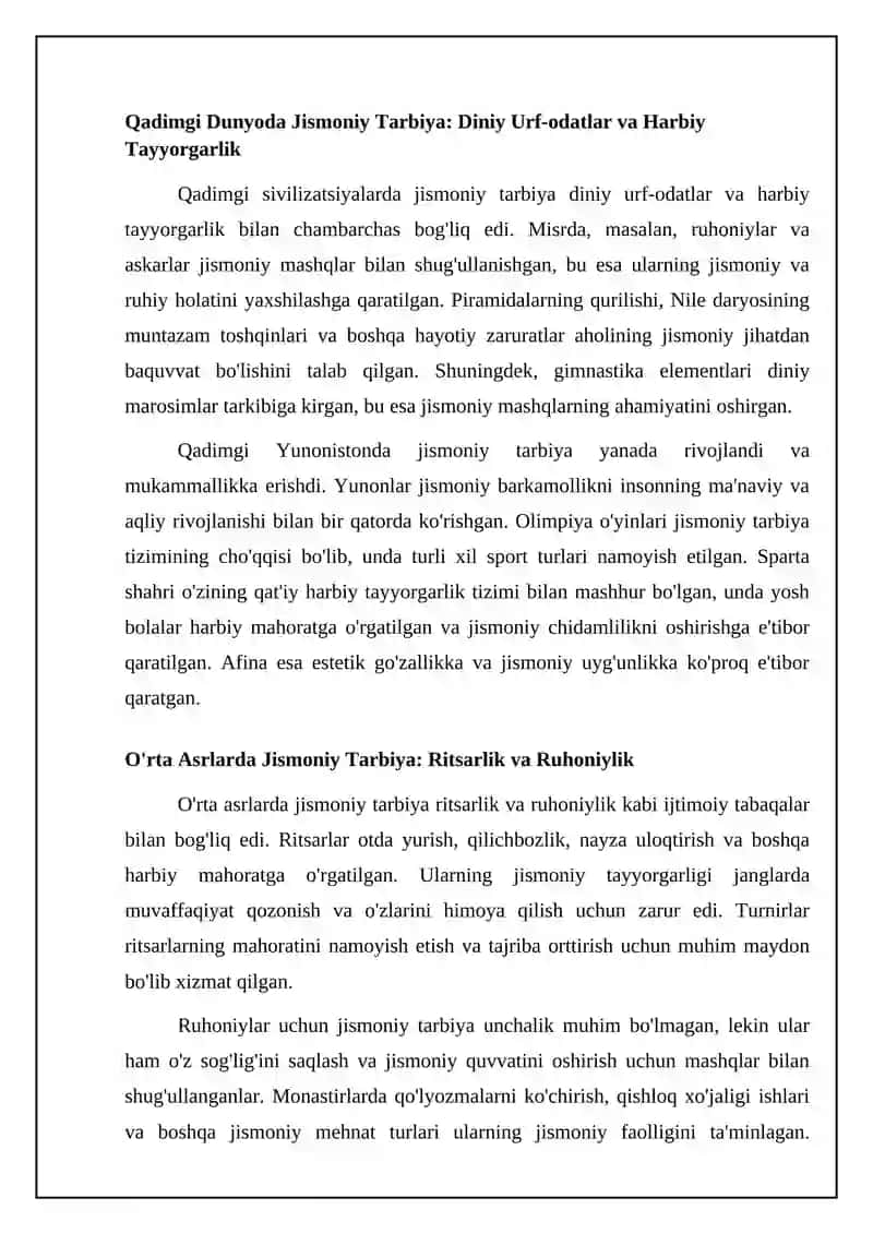 Jismoniy madaniyat tizimini rivojlanishining umumiy tasnifi 4