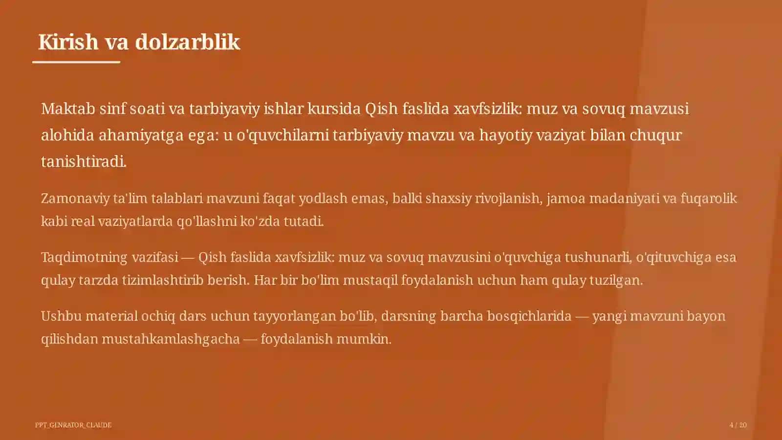 Qish faslida xavfsizlik: muz va sovuq 4