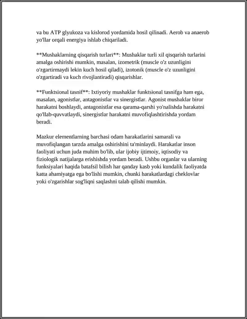 IXTIYORIY HARAKAT ORGANLARI. O‘Q SUYAKLARINI TUZILISHI 4