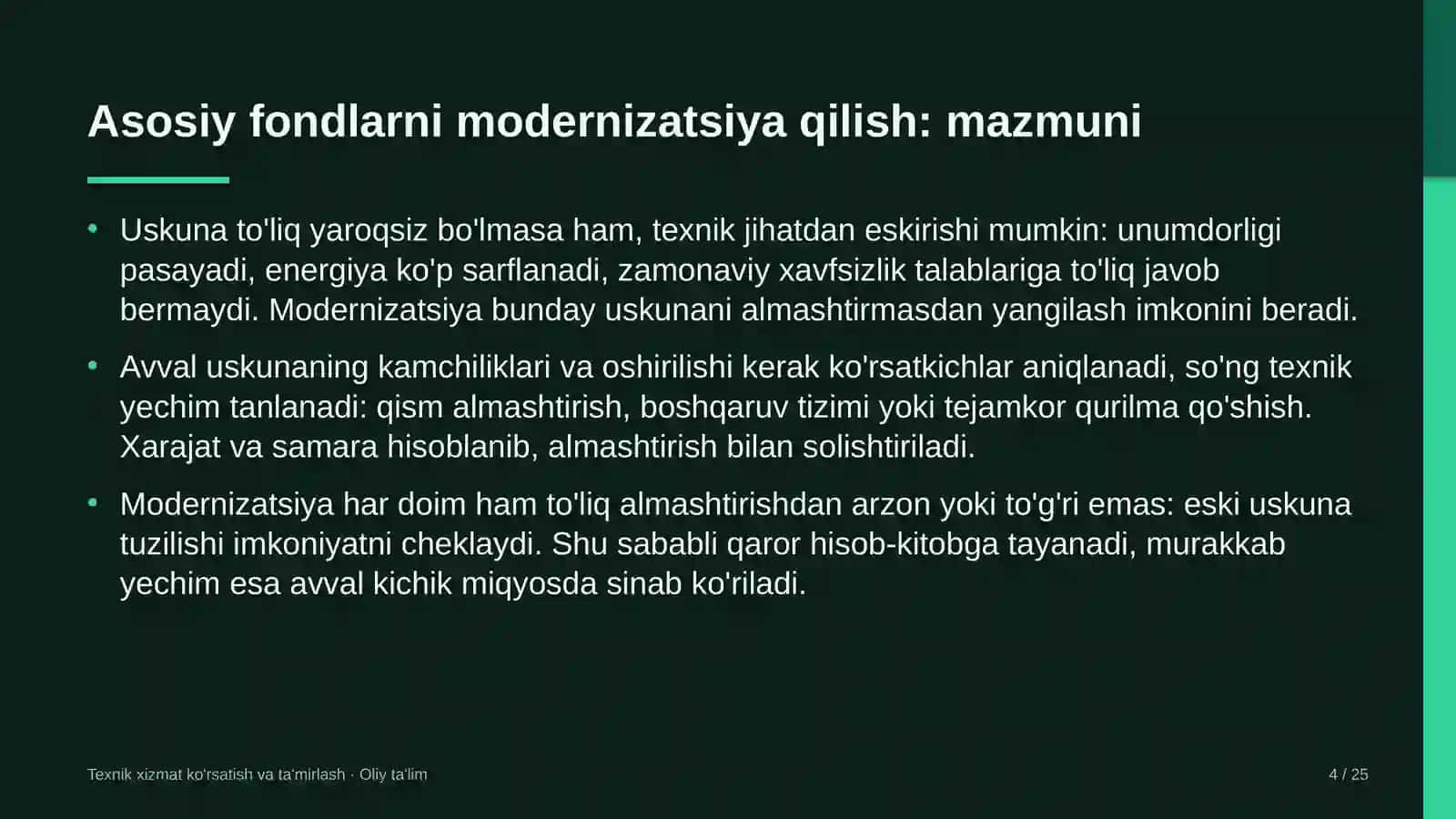 zargarlik do'konlarida asosiy fondlarni modernizatsiya qilish 6368 4
