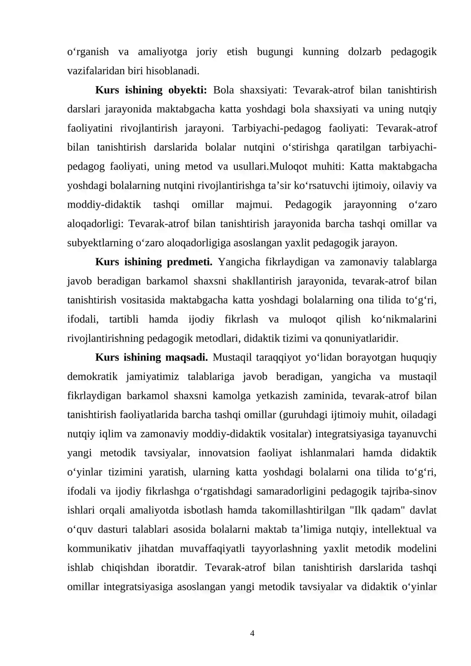 Tevarak-atrof bilan tanishtirish jarayonida maktabgacha katta yoshdagi bolalarning nutqini o’stirish usullari 4