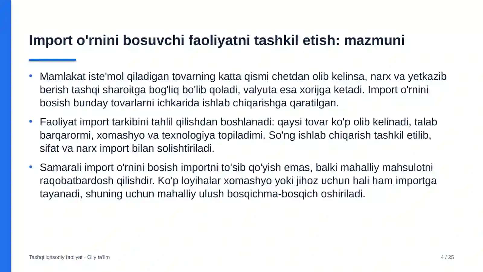 onlayn kinoteatrlarda import o'rnini bosuvchi faoliyatni tashkil etish 2501 4