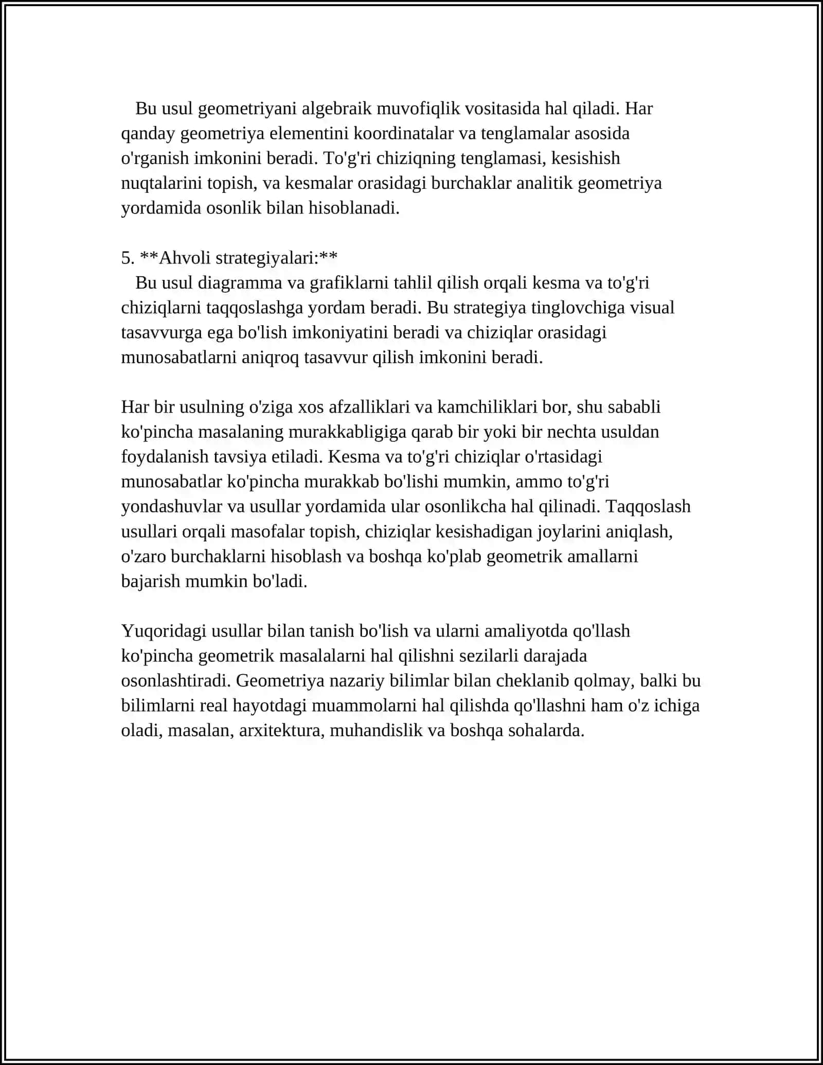 KESMALARNI TAQQOSLASH VA OʻLCHASH MAVZUSINI OʻQITISH METODIKASI 4