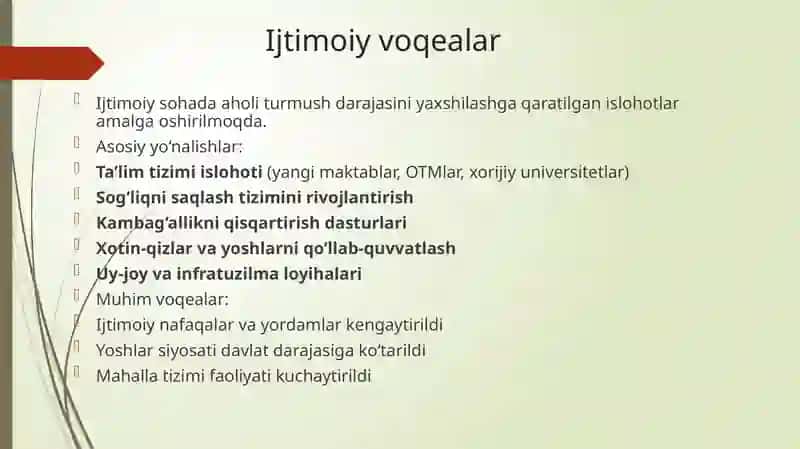 Iqtisodiy, ijtimoiy-siyosiy voqealar 4