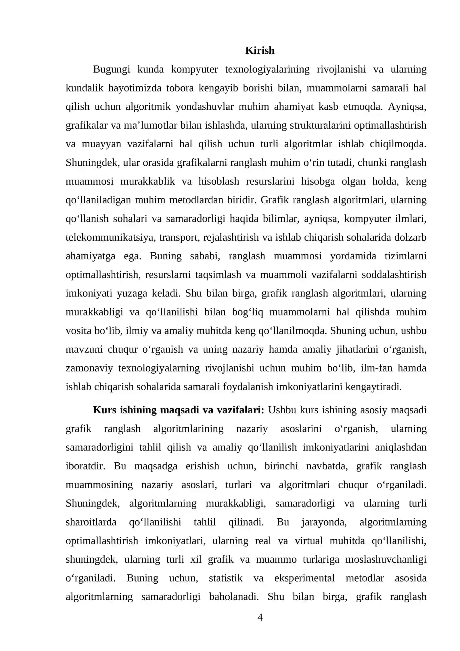 Graph Coloring algoritmi va uni qo‘llash sohalari 4