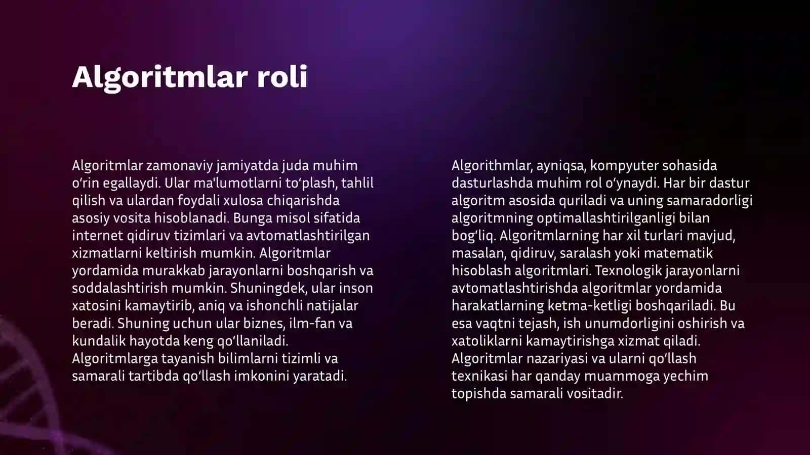 ALGORITMNING TASVIRLASH USULLARI 4