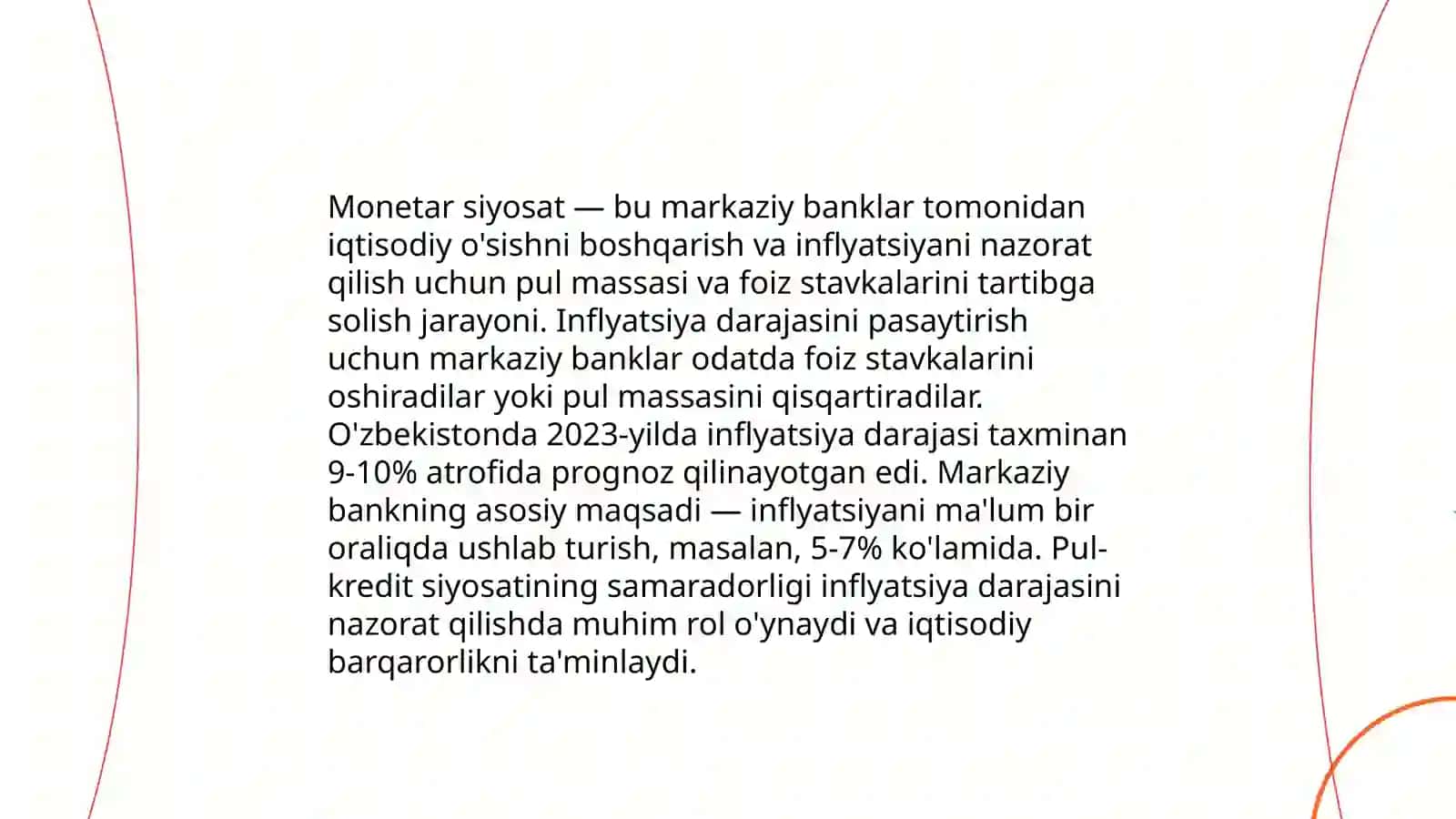 Inflyatsiyaning foiz stavkalariga ta'siri va turlari 4