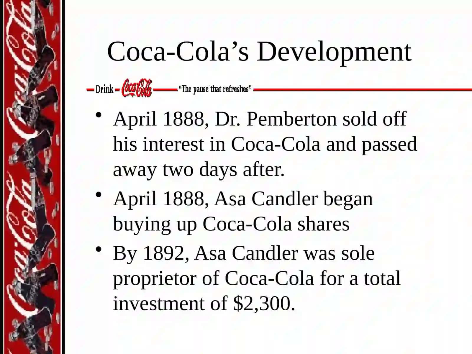 Coca-Cola's History 4