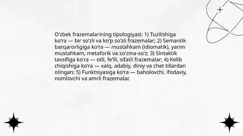 Frazema: tushuncha va belgilari 4