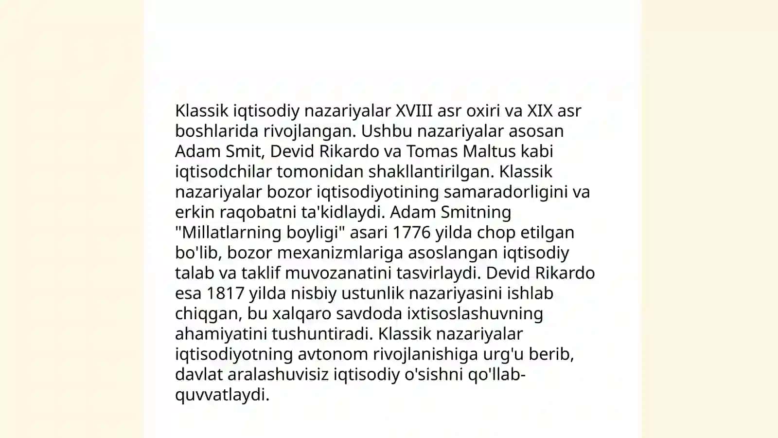 Mintaqaviy o'sish bo'yicha klassik va neoklassik qarashlar 4