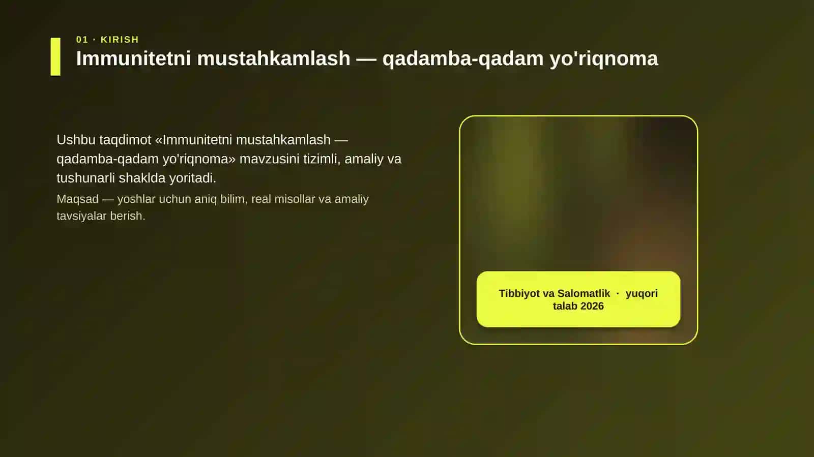 Immunitetni mustahkamlash — qadamba-qadam yo'riqnoma 4