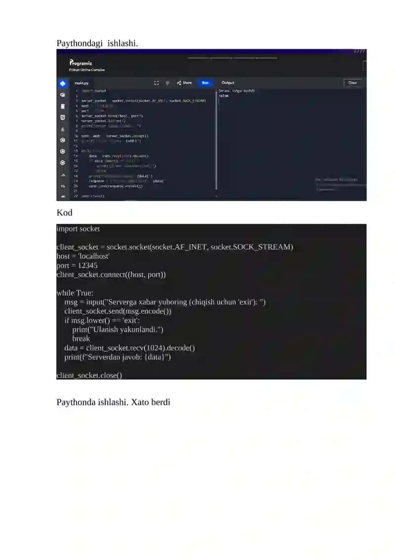 SERVER DASTURINI YANGILASH 4