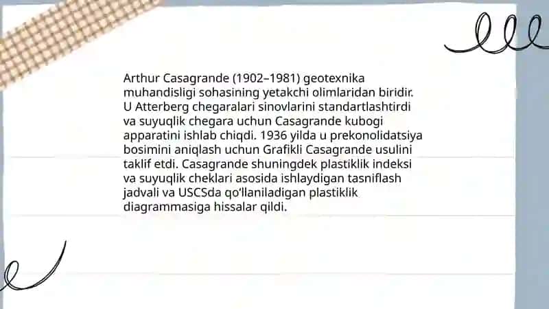 Geotexnika muhandisligi faniga asos solgan allomalar va ularni ishlari 4