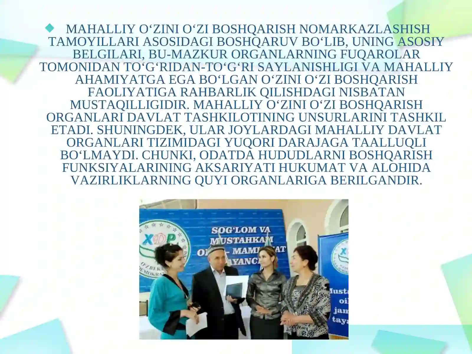 O'zini-O'zi boshqarish organlari 4