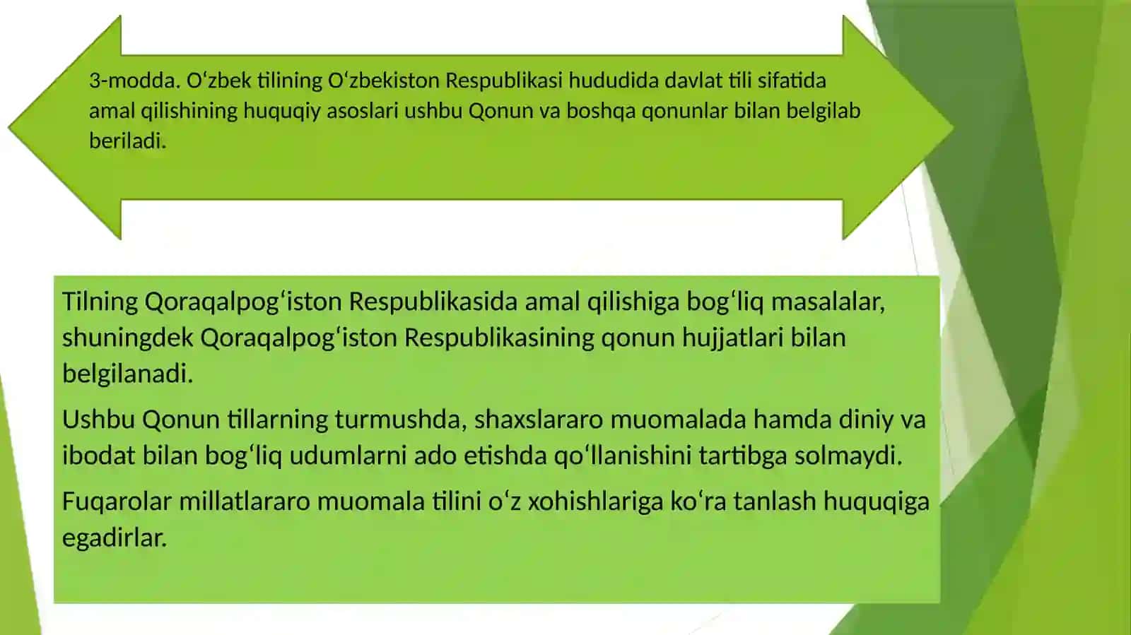 Davlattili HAQidagi qonunni NGishyuritishdagiahamyati 4
