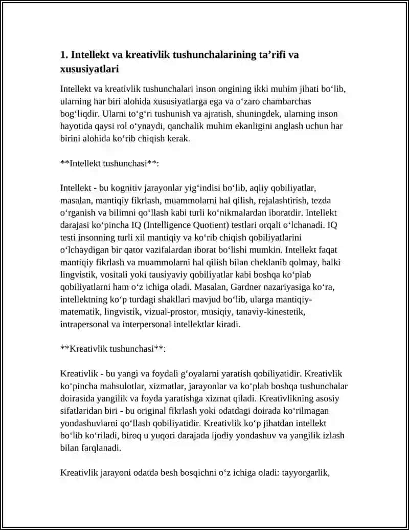 INTELLEKT VA KREATIVLIK HAQIDA TUSHUNCHA 4