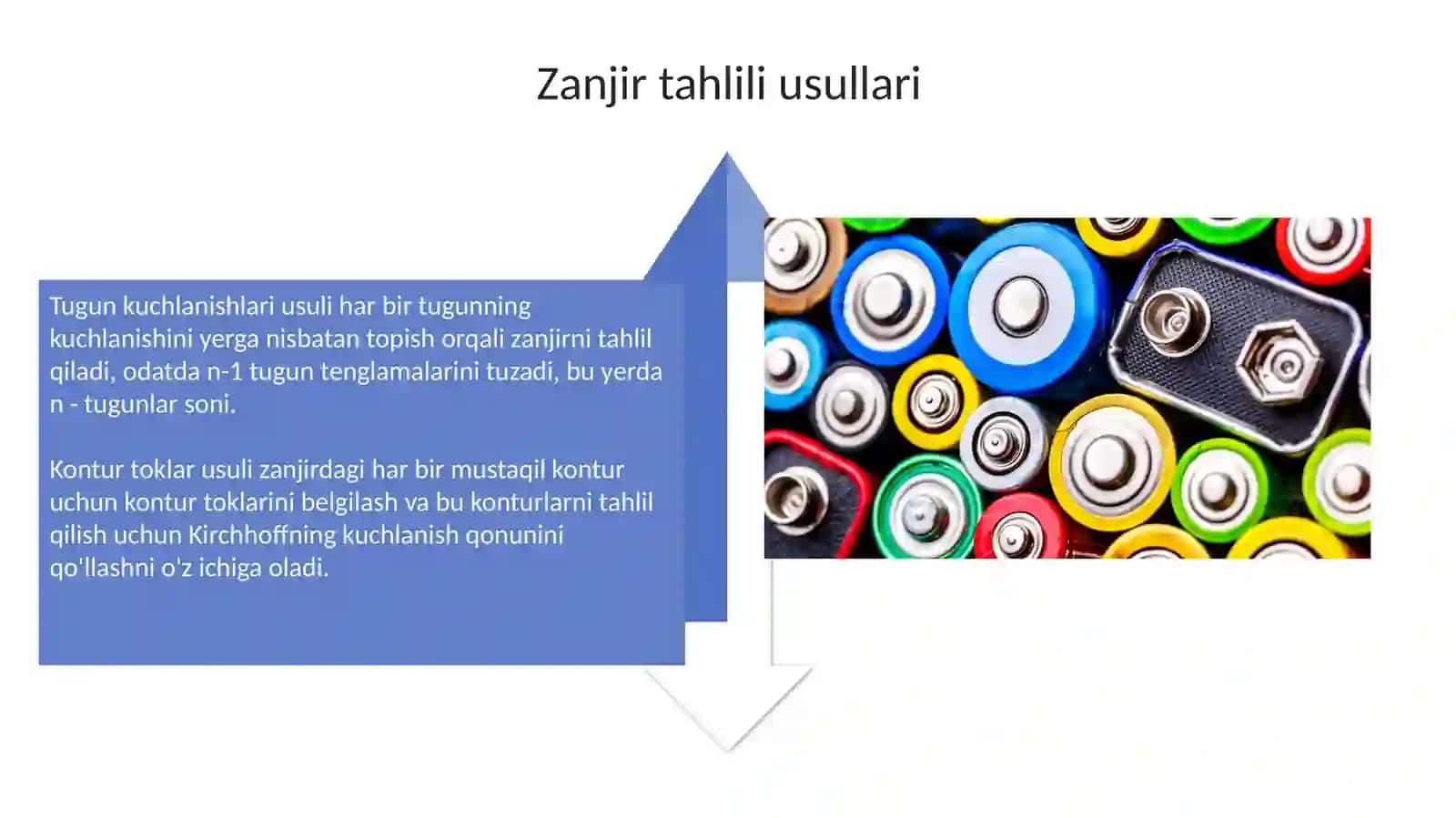 O'zgarmas tok zanjirlari 4