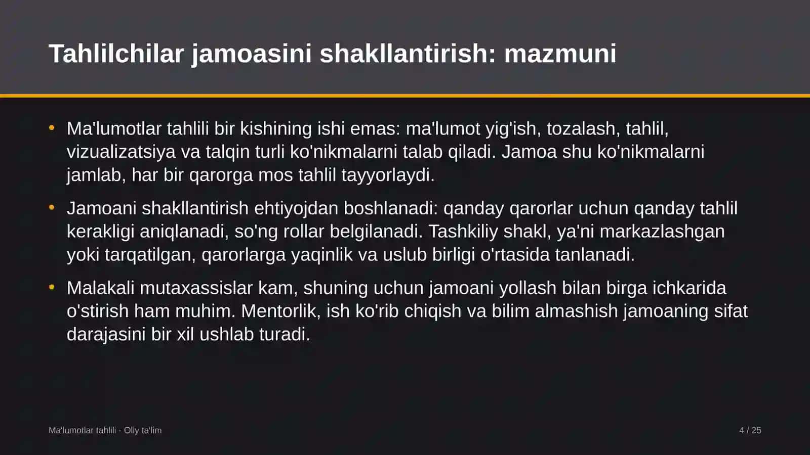 avtomobil bozorlarida tahlilchilar jamoasini shakllantirish 4482 4