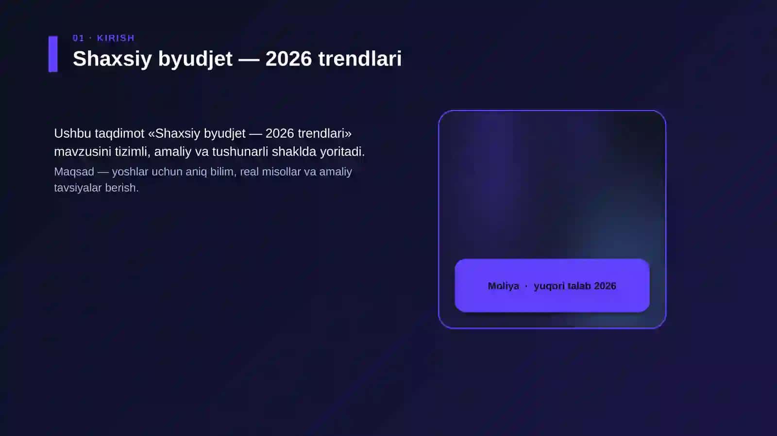 Shaxsiy byudjet — 2026 trendlari 4