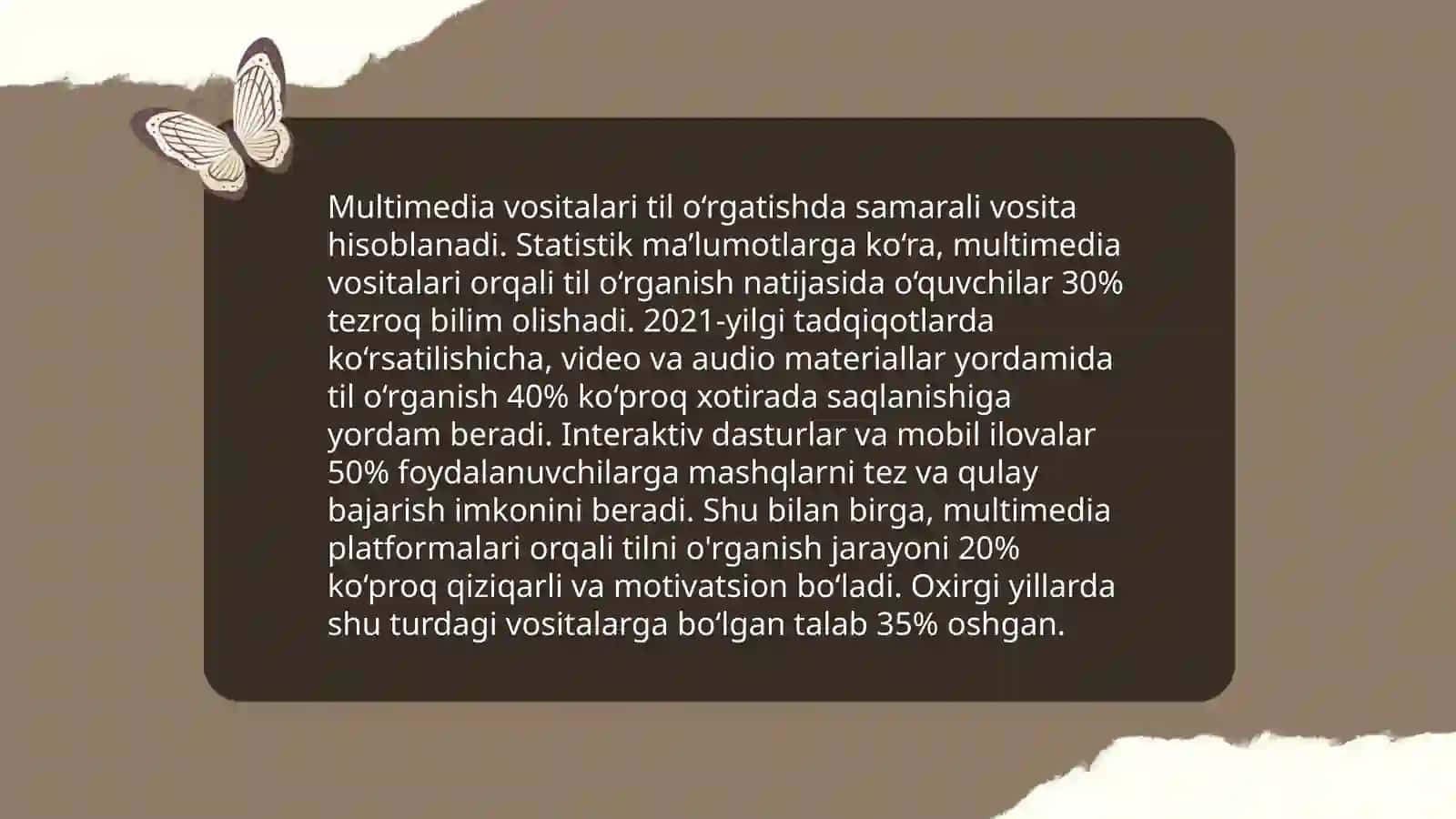 Pedogogik kompyuter dasturlari.O'rganilayotgan til boyicha mavjud kompyuter òqitish dasturlari umumiy tasavvuri 4