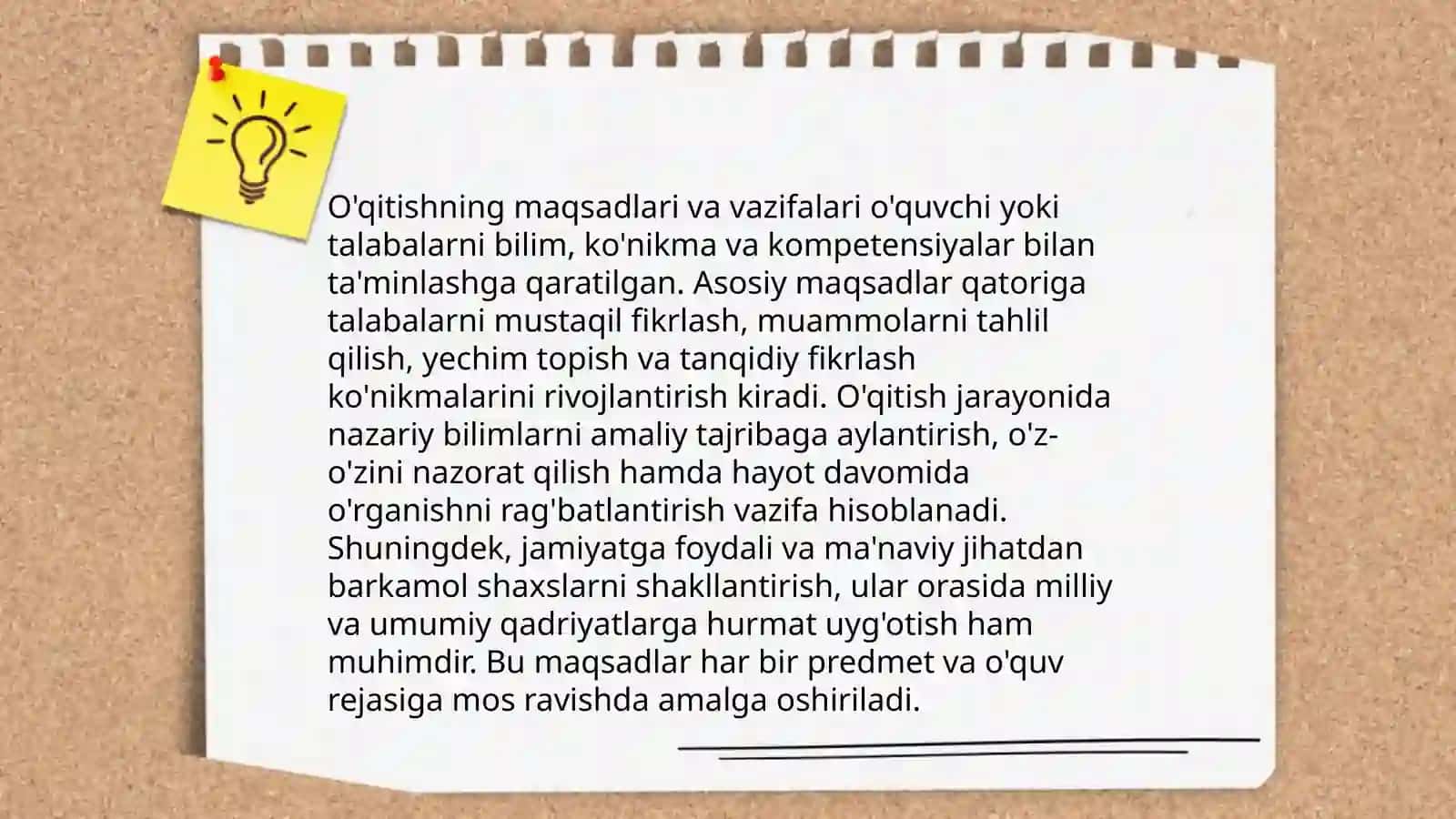 O'qitish jarayoni yaxlid tizim sifatida (umumiy pedagogika) 4
