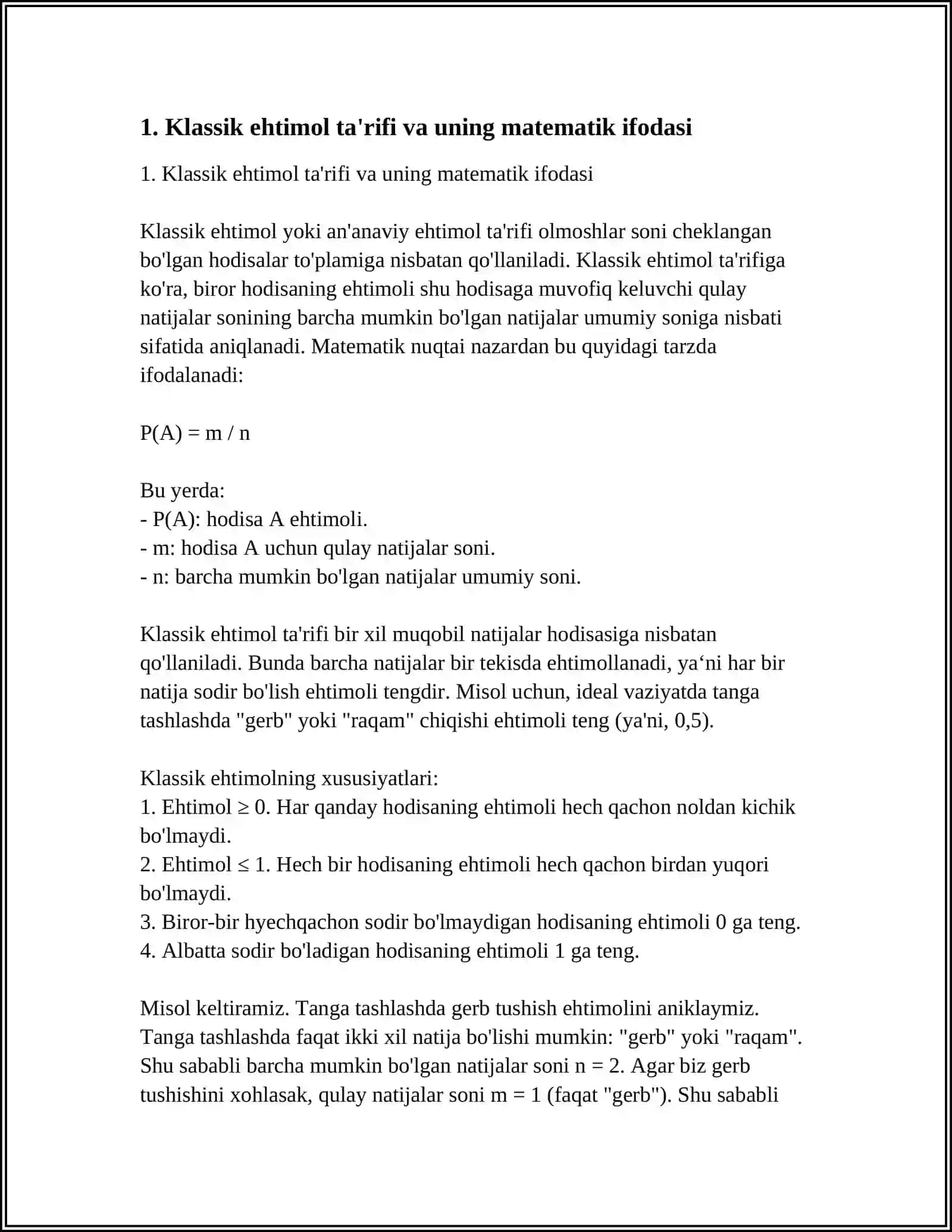 EHTIMOLINING KILASIK TARIFI 4