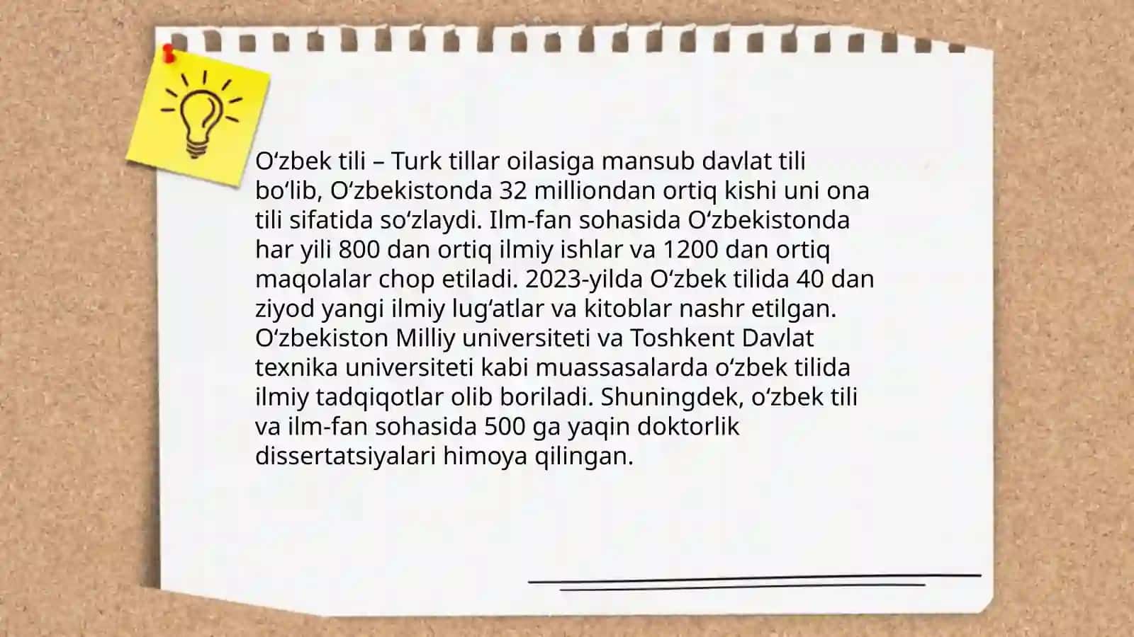O'zbek tilining sohada qo'llanilishi 4