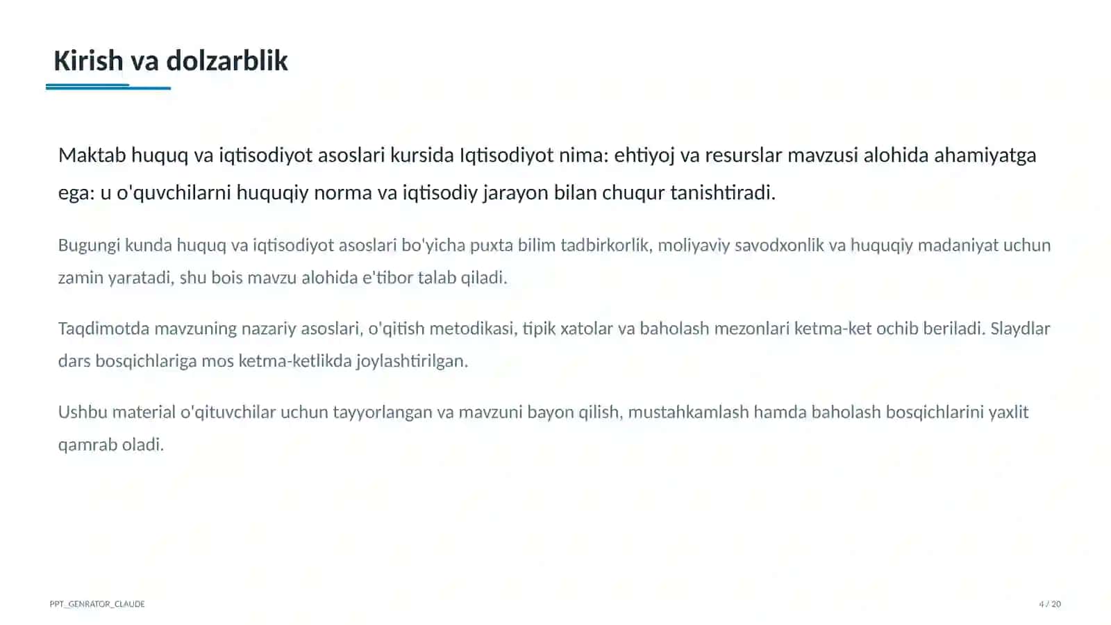 Huquq va iqtisodiyot asoslari (9–11) 4