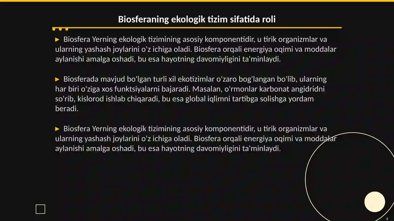 Biosfera tushunchasi va uning chegaralari 4