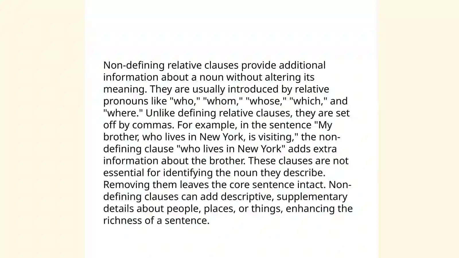 Relative clauses 4