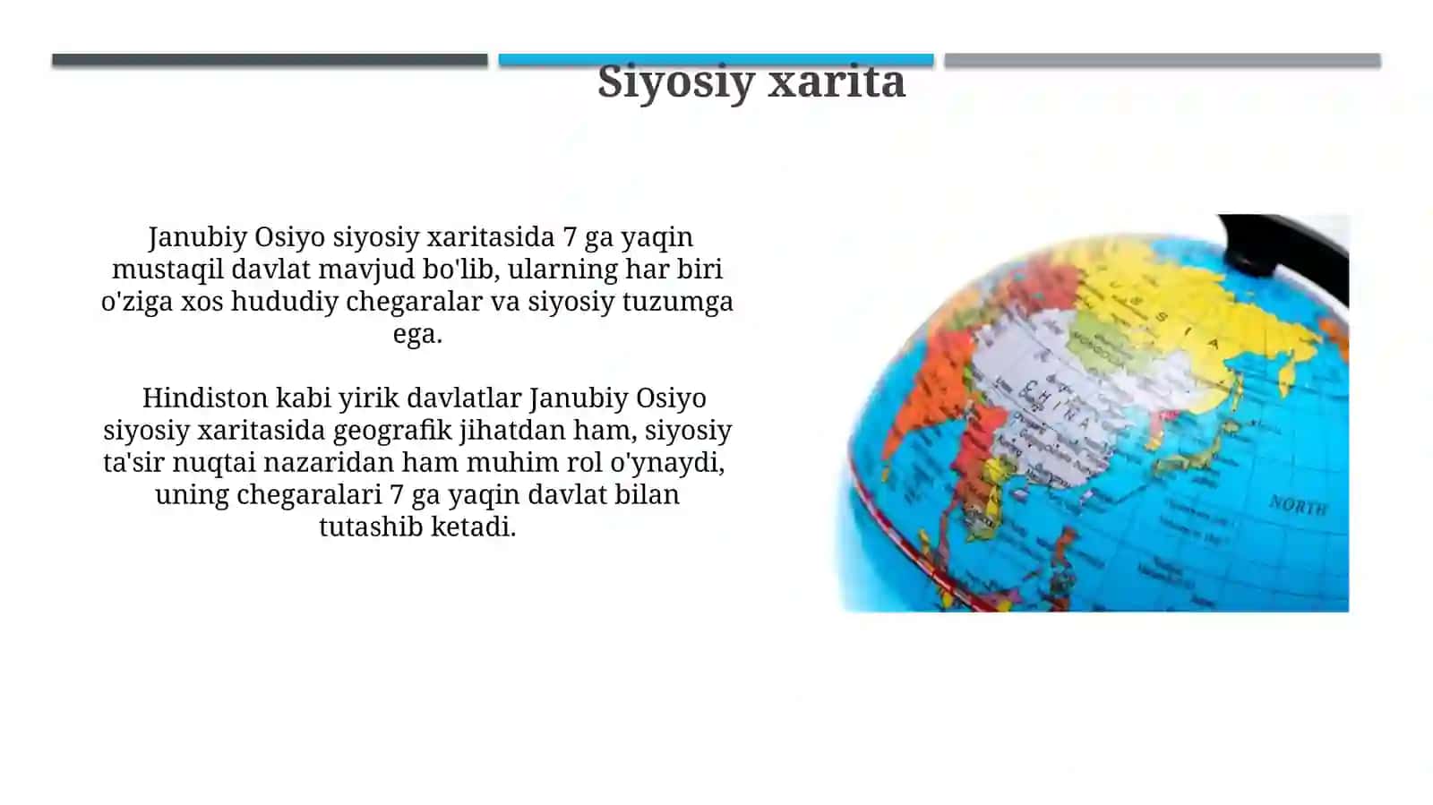 Janubiy osiyo davlatlari geografiyasi 4