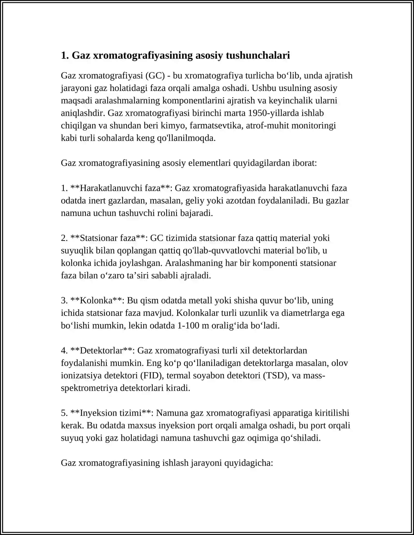 GAZ, SUYUQLIK VA GAZ-SUYUQLIK XROMOTOGRAFIK USULLARI 4