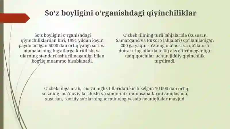 O‘zbek leksikologiyasi muammolari 4