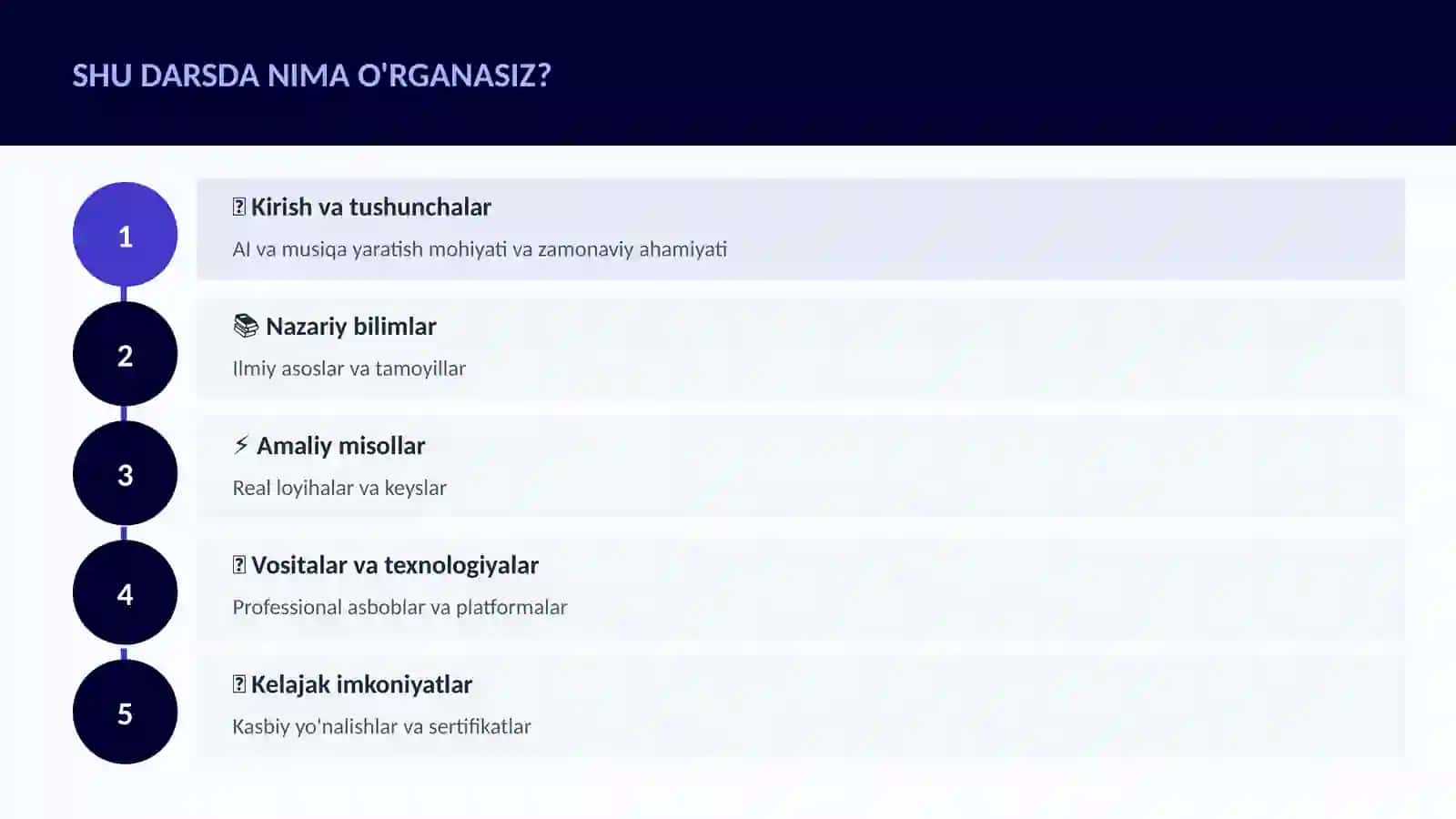 SUN'IY INTELLEKT ASOSLARI AI VA MUSIQA YARATISH 4