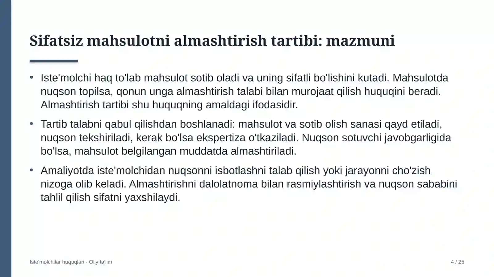 savdo uylarida sifatsiz mahsulotni almashtirish tartibi 1526 4