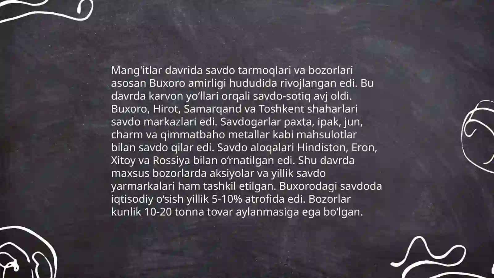 Mang'itlar davrida dehqonchilik va sug'orish tizimi 4