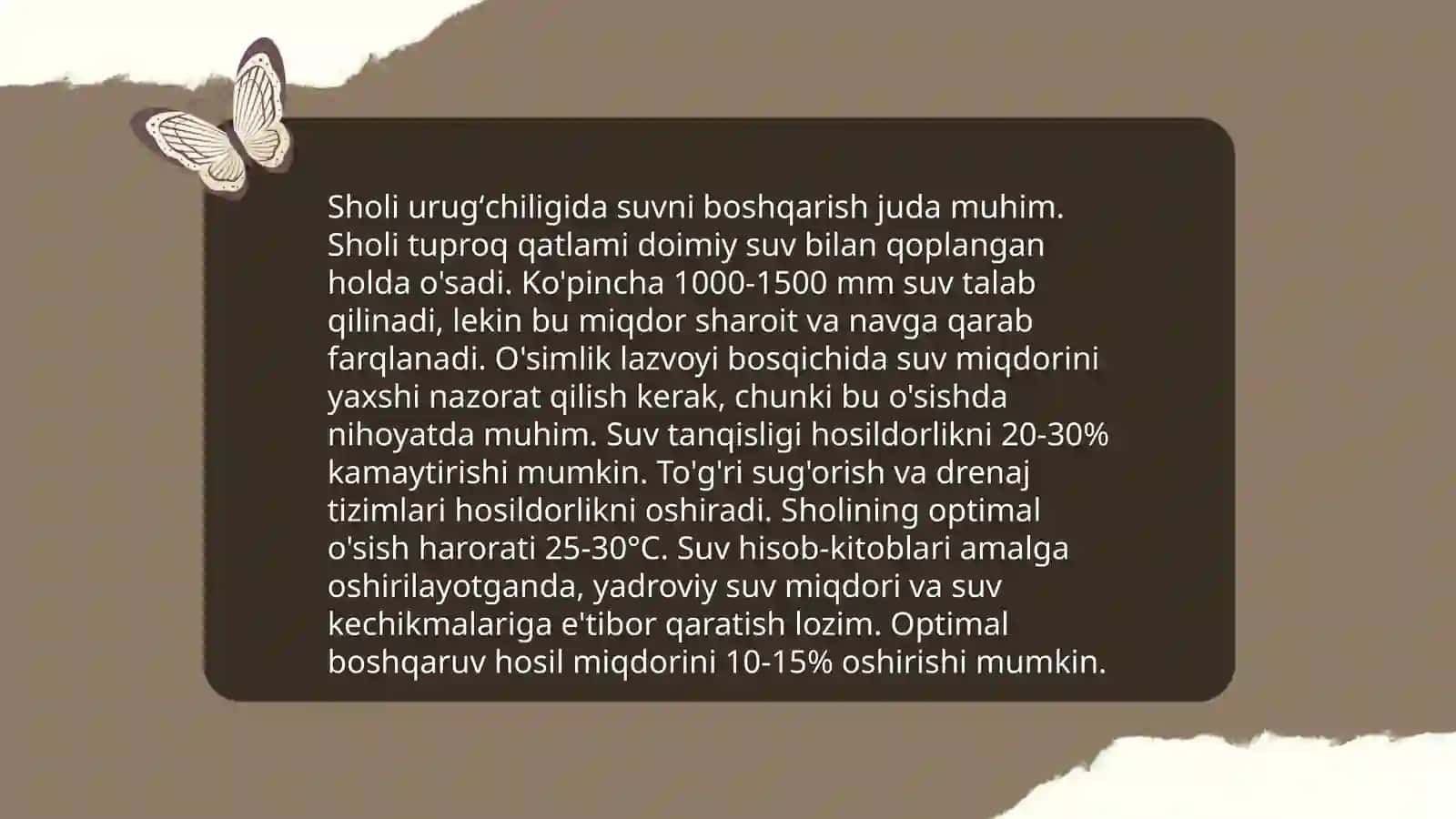 Sholi urugʻchiligi 4