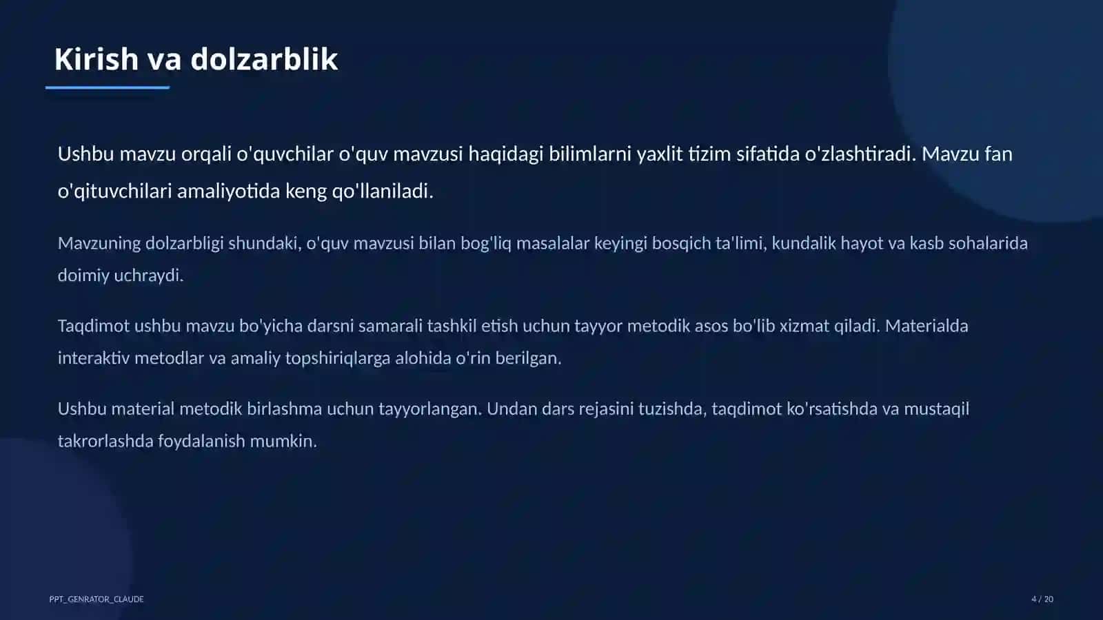 Boshlang'ich sinfda kitobxonlik odati: kunlik o'qish va maktab kutubxonasi 4