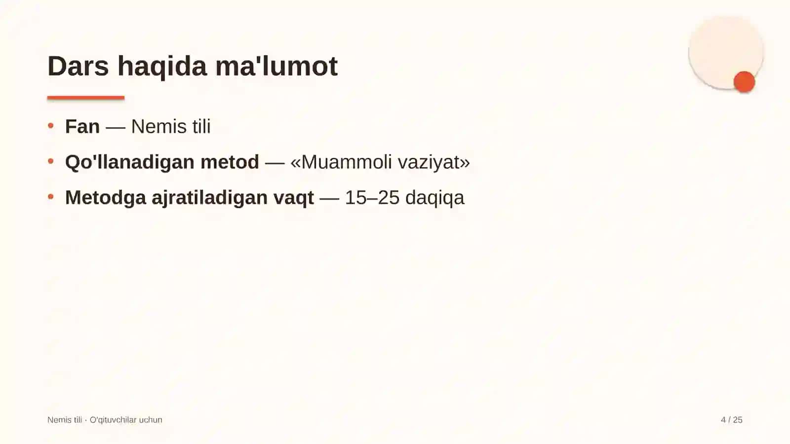 nemis tili darslarida muammoli vaziyat metodidan foydalanish 2702 4