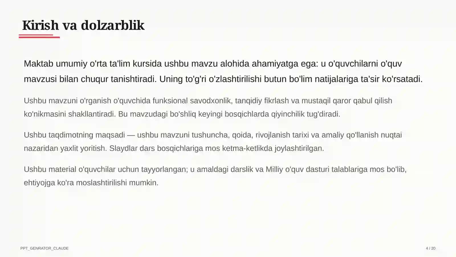Qayta ko'rib chiqilgan davlat ta'lim standartlari: kompetensiyaviy yondashuv nimani o'zgartiradi? 4
