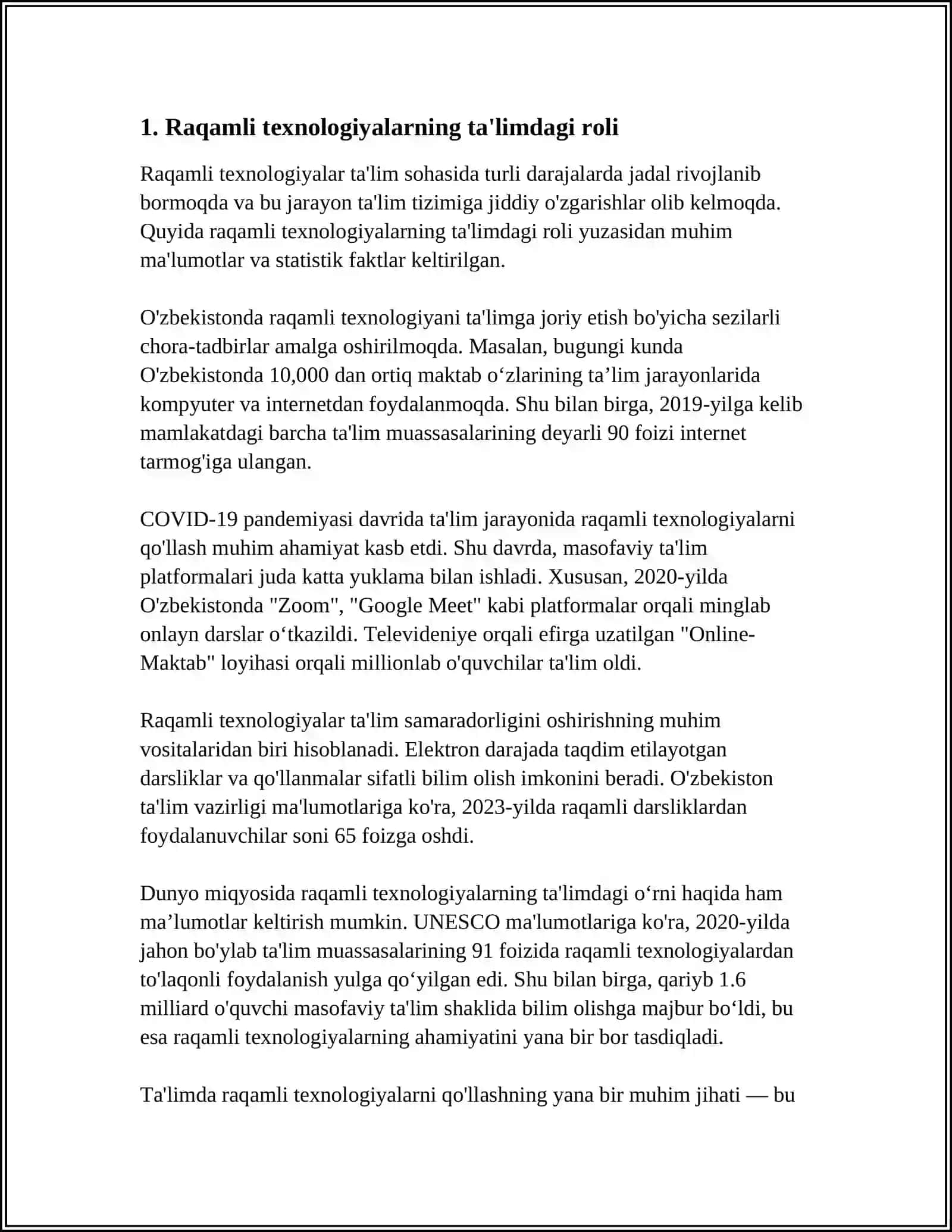 PEDAGOGIK FAOLIYATDA RAQAMLI TEXNOLOGIYADAN FOYDALANISH 4