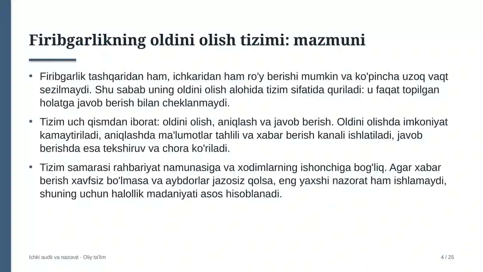 Buyum bozorlarida firibgarlikning oldini olish tizimi 4