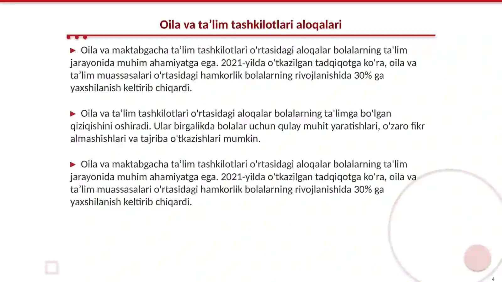 Bolalarni maktabga tayyorlashda maktabgacha taʼlim tashkilotlari va oila hamkorligi 4