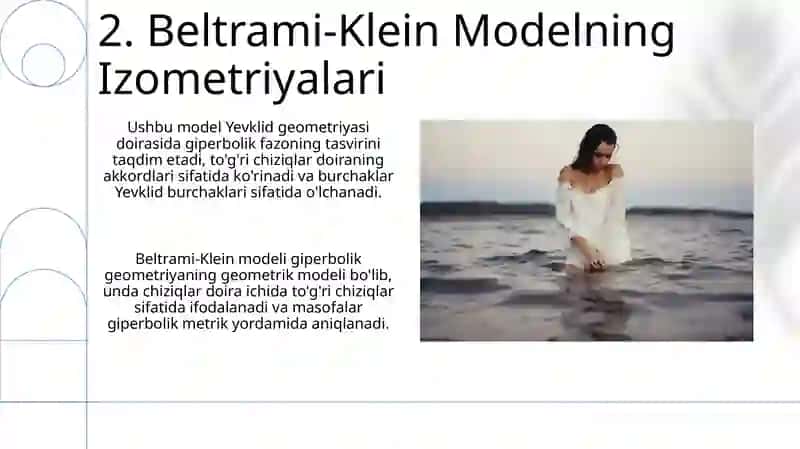 Lobachevskiy tekisligida Beltrami modeli 4